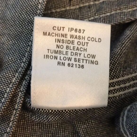 Y2K GUESS Black White 4 Pocket Trucker Denim Jean Jacket Men's Size XXL - Picture 13 of 14